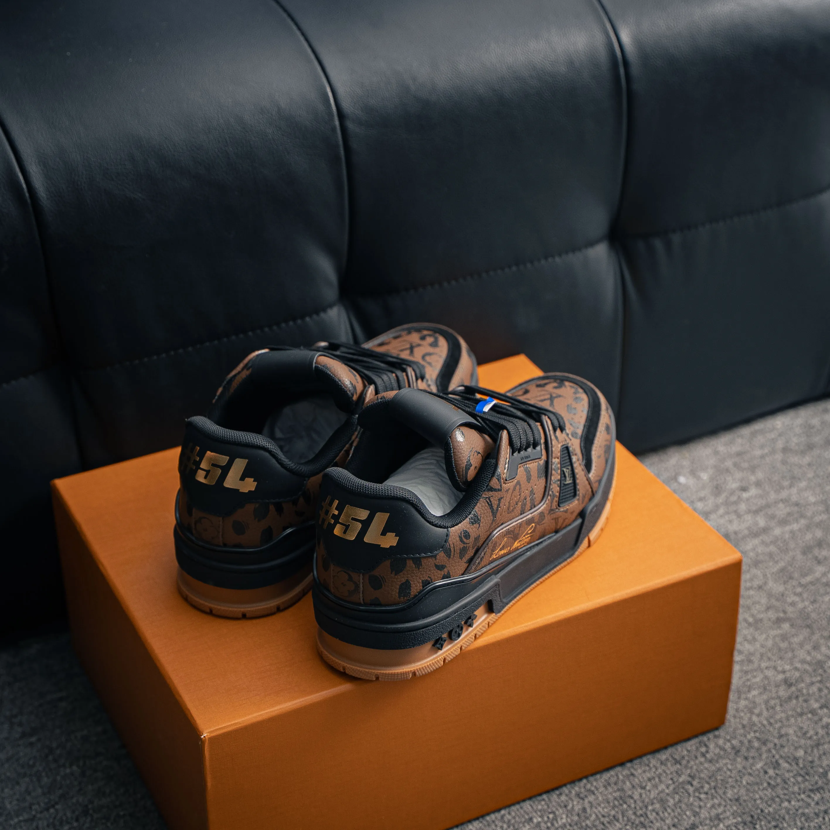 # Louis Vuitton Trainer Sneaker Low Versatile Skate Shoes NFC Authentic